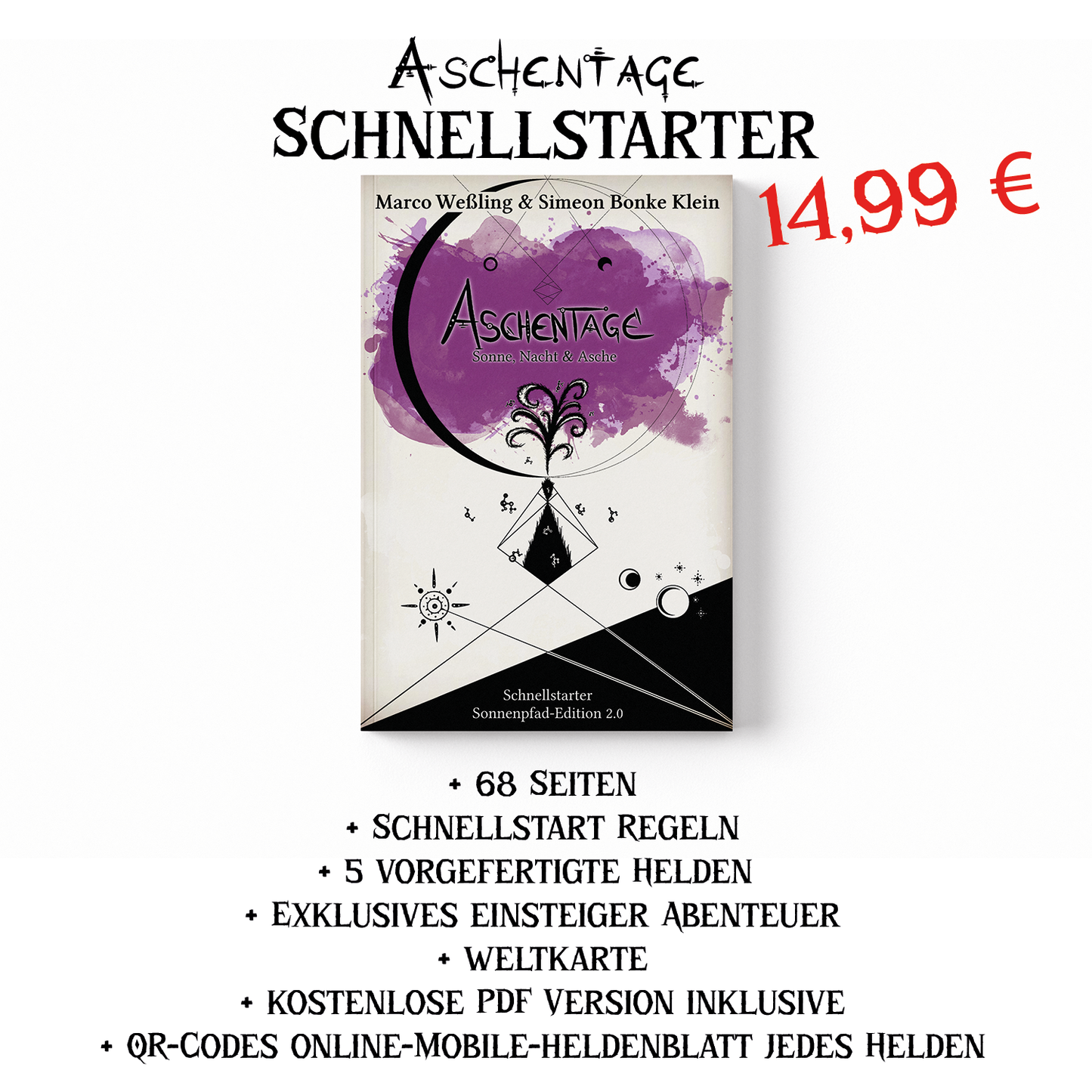 Aschentage - Schnellstarter - Sonne, Nacht & Asche