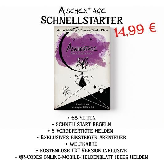 Aschentage - Schnellstarter - Sonne, Nacht & Asche